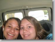 Me and Allee on our van.